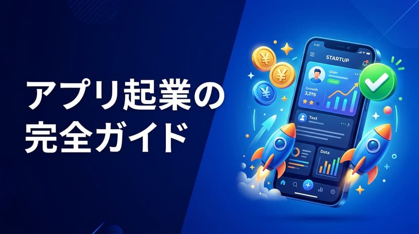 アプリ起業の完全ガイド2026|成功する5つの手順・費用相場・失敗事例